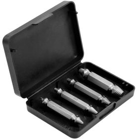 4Pcs Damaged Screw Extractor Kit Stripped Screw Extractor Set Screw Remover Stripper 4 Sizes Hardness