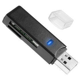 USB 3.0 Card Reader Dual Slot Memory Card Adapter TF SD MMC UHS-I Cards