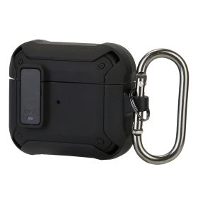 Protective Case Cover Fit for Airpod 3 Hard Shell Shockproof Cover Case w/ Carabiner