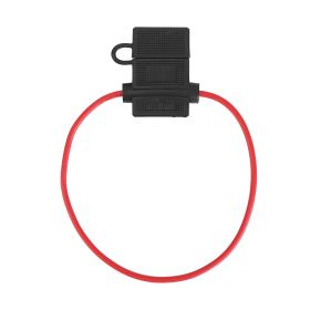 10Pcs 16AWG Inline Fuse Holder Water-Resistant ATC/ATO Gauge Fuse Holder w/ Cap Red Power Cable Wire for Cars CD Players Fax Machines GPS