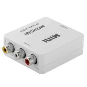 RCA to HDMI Converter  1080P AV Composite CVBS to HDMI Adapter w/ USB Video Audio Transform for Game Player  DVD HDTV Projector Game Console Displayer