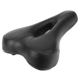 Bike Seat Water-Resistant Comfortable Bicycle Padded Saddle Wear Resistant Hollow Leather  
Seat Cushion For Mountain Bike