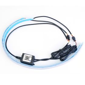 RGB LED Strip Light Turn Signal Lamp App Control Flexible Waterproof Decorative Wireless Control Running Light For Car SUV Vans Truck RV Motorcycle Sc