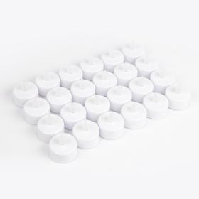 24pcs Flameless LED Tealight Candles Battery Powered Fake Tea Lights Decor Candle Lamp