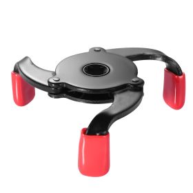 3 Jaw Oil Filter Wrench 2-1/2" to 4-2/3" Adjustable Oil Filter Removal Tool Carbon Steel