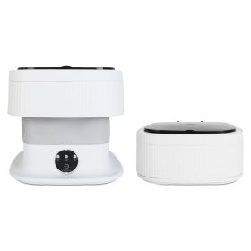 10L/2.6Gallon Portable Washing Machine with 3 Modes Foldable Mini Laundry Washer and Dryer Underwear Baby Clothes Socks Cleaning for Travel RV Camping