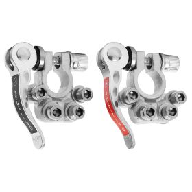 2Pcs Battery Terminal Connector Quick Release Disconnect Car Battery Terminal Copper Battery Cable Terminal Clamps Connectors w/ Hex Wrench Positive N