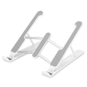 Laptop Riser Stand Lifter Foldable Aluminum Desktop Phone Holder Stand Angle Height Adjustable Tablet PC Holder Riser Ventilated Laptop Phone Tray