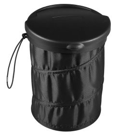 Universal Car Trash Can Portable Car Garbage Bin Foldable Pop-up Trash Can with Cover Leak Proof