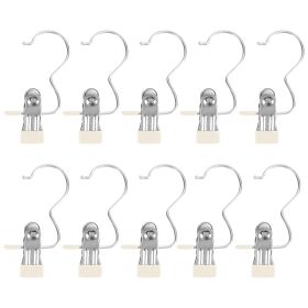 30 Pack Hanging Clips for Closet Multifunctional Clothes Pins Heavy Duty Space-saving Laundry Hooks for Boots Jeans Hats Towels Socks Pants Handbags T
