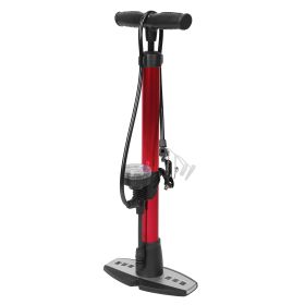 Mini Bike Pump Hand Air Floor Standing Pump with Gauge for Motorcycle Road Bike Electric Bike MTB Balls