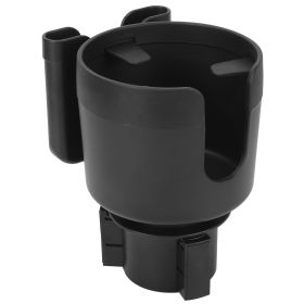 2-in-1 Car Cup Holder Expander Drink Cup Beverage Organizer Water Bottle Holder Extender with Phone Holder Adjustable Base