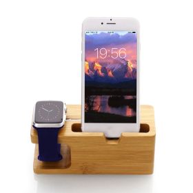 Bamboo Wood Charging Stand for Apple Watch 42mm 38mm Universal Phone Holder Stand Docking Station for iPhone X XS Max XR Galaxy S10/S9+ Google Nexus 6