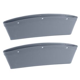 2pcs Car Seat Gap Pocket Car Seat Side Pocket PU Leather Car Seat Catcher Vehicle Seat Gap Filler In-Car Seat Gap Slit Storage Organizer Auto Interior