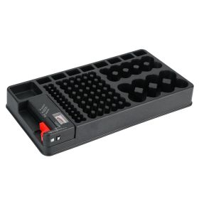 Battery Organizer Storage Case Portable Battery Tester Rack W/ No Lid Snap 110 Capacity Battery Holder For AAA AA 9V C D and Butt