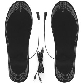 1Pair Electric Heated Insoles USB Foot Warmer Pads Cutting Washable Winter Thermal Heating Shoe Mats For Women US 5 To Men US 10