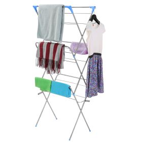 3 Tier Laundry Rack Foldable Clothes Drying Rack Clothes Horse Airer For Indoor Outdoor Patio