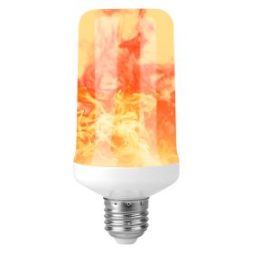 2Pcs E27 LED Flame Effect Light Bulb Flickering Fire Lamp 4 Modes Xmas Décor Light
