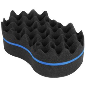 Double Sided Barber Sponge Hair Brush Comb Dreads Locking Twists Coil Afro Curl Wave Braids