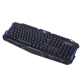 Wired Gaming Keyboard 3 Colors LED Illuminated Backlight Mechanical Feeling PC Keyboard