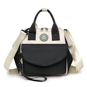 Baby Nappy Diaper Bag with 6 Pockets Burp Cloth Adjustable Shoulder Strap Detachable Small Bag Multifunctional Diaper Changing Bag with 2 Insulated Po