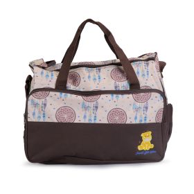 5Pcs Baby Nappy Diaper Bags Set Mummy Diaper Handbags with Diaper Pad Food Bag Bottle Bag Travel Tote Bags For Mom Dad