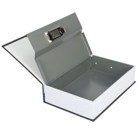 Portable Book Safe with 3-Digit Combination Lock Diversion Safe Money Jewelry Storage Box