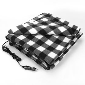 Electric Car Heated Blanket 12V Car Heating Blanket Polar Plush Winter Travel Throw Heater For Car Truck Vehicle