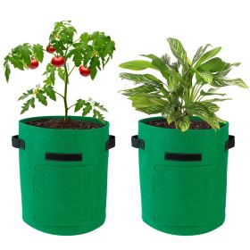 2Pack Plant Growing Bags Potato Vegetable Planter Bags Breathable Planting Fabric Pots w/ Harvest Window 5Gallons