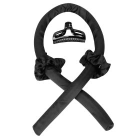 Heatless Curling Rod Headband Curling Ribbon Soft Hair Curlers Rollers Sleep Hair Styler Wave Formers with Hair Loops Clips for Long Medium Hair