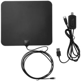 HDTV Antenna 1080P 50 Miles Amplified Digital UHF/VHF Antenna Aerial Freeview 2 Magic Stickers Indoor Use