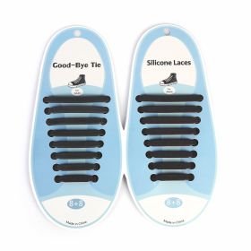 8 Pairs Silicone No Tie Shoelaces Lazy Tieless Shoelaces Waterproof Elastic Flat Tieless Shoelaces Silicone Rubber Sneaker Shoelaces for Sneakers Boot