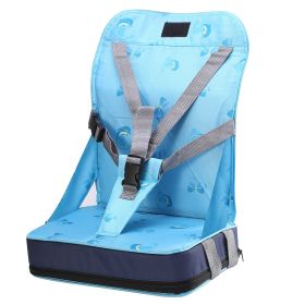 Foldable Toddler Baby Dining Booster Kids Infant Portable Seat Cushion Bag High Chair Soft Pad w/ Adjustable Fixing Belt for Home Eating Travel Restau