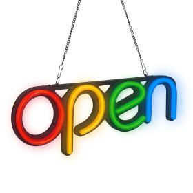 Neon Open Sign Light 15.75x6in Business Store Café Restaurant Bar Salon Commercial Lighting