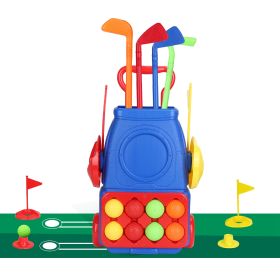 Toddler Golf Clubs Set Kids Golf Kits Toddler Golf Ball Game Play Set Golf Game with 4 Golf Sticks 8 Golf Balls 2 Golf Holes 1 Golf Mat for 3-6 Year O