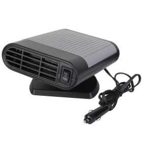 12V 150W Portable Car Heater Heating Fan 2 in 1 Defroster Defogger Demister Windshield Heater Automotive Cooling Fan with 360°Rotating Base