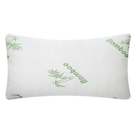 Bamboo Memory Foam Pillow Hypoallergenic Bed Pillow For Head Neck Rest Sleeping Shredded Pillow W/ Washable Cover