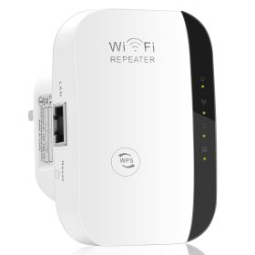 300Mbps WiFi Repeater 32.8ft/10m Wireless Range Extender 2.4GHz WiFi Signal Amplifier Booster w/WPS