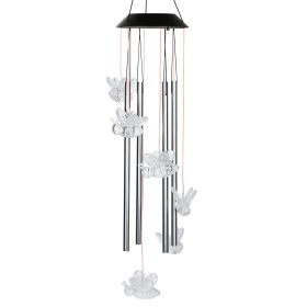 Solar Wind Chime Lights Bee Decorative Lamp 7 Color Changing IP55 Waterproof Hanging String Lights For Home Garden Party Festival