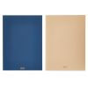 Pen+Gear Simulated Leather Journals, Dusky Taupe and Washed Indigo, 7.2" x 9.9", 60 Pages Each, Set of 2