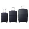 BLUE 3-Piece Premium ABS Luggage Set-20", 24", and 28" Suitcases with Multi-Position Handle, Silent Spinner Wheels, and TSA-Approved Lock-Durable