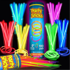 Glow Sticks Party Supplies 100pk - 8 Inch Glow in the Dark Light Up Sticks Party Favors, Glow Decorations