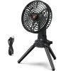 Foldable Camping Fan with Emergency Power Bank 270° Oscillating Rechargeable Tripod Fan for Hiking Fishing Personal Desk Fan with 4 Speeds 3 Brightnes Foldable Camping Fan with Emergency Power Bank 270° Oscillating Rechargeable Tripod Fan for Hiking Fishing Personal Desk Fan with 4 Speeds 3 Brightnes