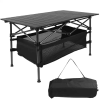 Folding Camp Table with Large Storage and Carrying Bags, for Picnic, Party, 37"x 22" Folding Camp Table with Large Storage and Carrying Bags, for Picnic, Party, 37"x 22"