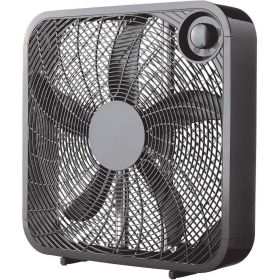 20 Inch 3-Speed Portable Box Fan, FB50-16HB, New, Black