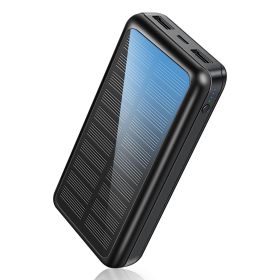 Portable Charger 30000mAh,Solar Power Bank USB-A&USB-C,Compact Power Bank Fast Charging for Mobile Phone,Compatible with Multi-devices, Christmas Gift