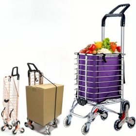 Portable, stair climbing cart, for groceries and handcarts 2 in 1, lightweight small utility vehicle with waterproof lining, elastic rope for luggage
