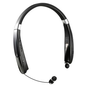 KOCASO Foldable Wireless Headsets Wireless 4.1 Sport Neckband Stereo Headphones Sweatproof Earphones Earbuds w/Mic for Running Hiking Travel