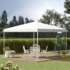 Outsunny Instant Escape: 13x13 White Pop-Up Canopy with Adjustable Height & Carry Bag