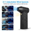 Compressed Air Duster with LED Light Up to 150000RPM Speed for PC Keyboard Cleaning High Speed Rechargeable Cordless Air Blower with 4 Speeds for Home Compressed Air Duster with LED Light Up to 150000RPM Speed for PC Keyboard Cleaning High Speed Rechargeable Cordless Air Blower with 4 Speeds for Home